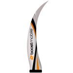 7.5'H White AirePin Horn (Boost Mobile) with Logo