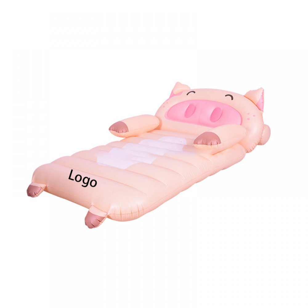 Promotional Cartoon Pig Inflatable Pool Float