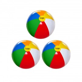 Classic Rainbow Color Inflatable Beach Ball with Logo
