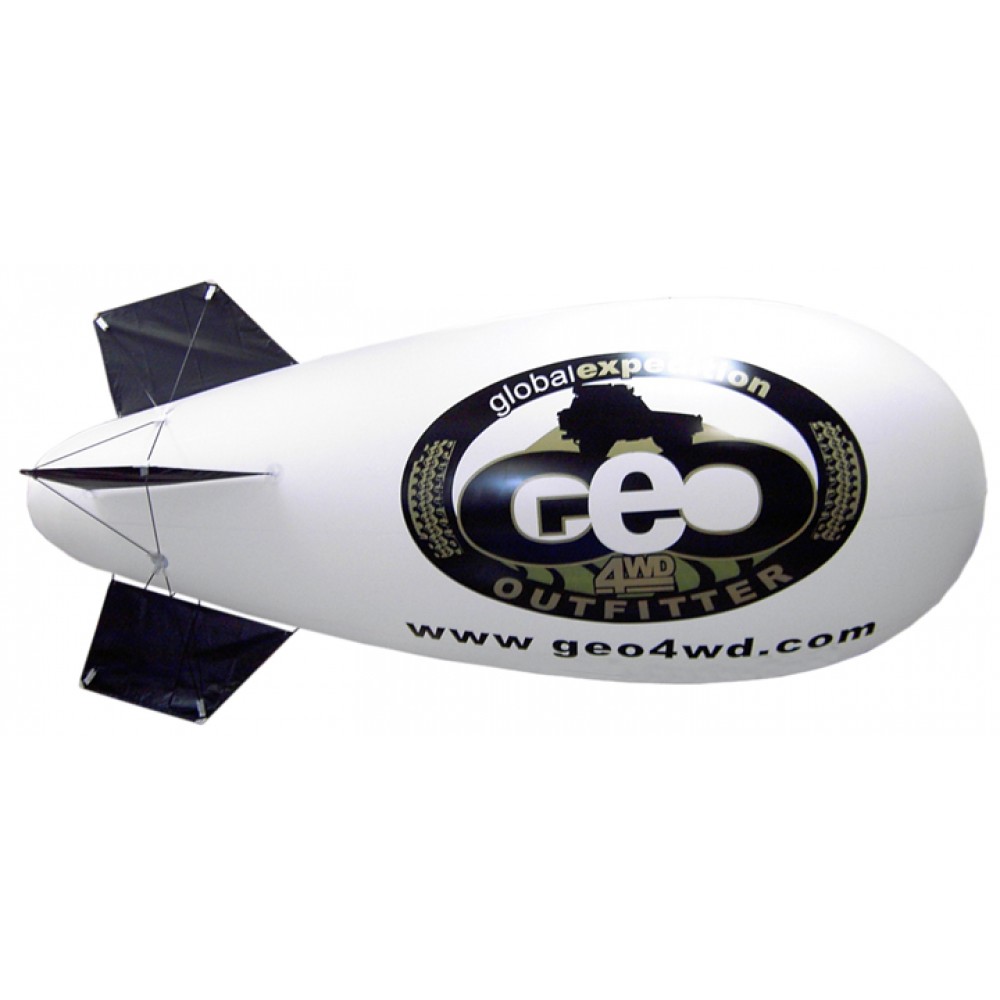 20' Inflatable Nylon Helium Blimp w/Full Color Imprint with Logo