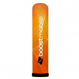 7.5'H Orange AirePin Totem (Boost Mobile) with Logo  7.5