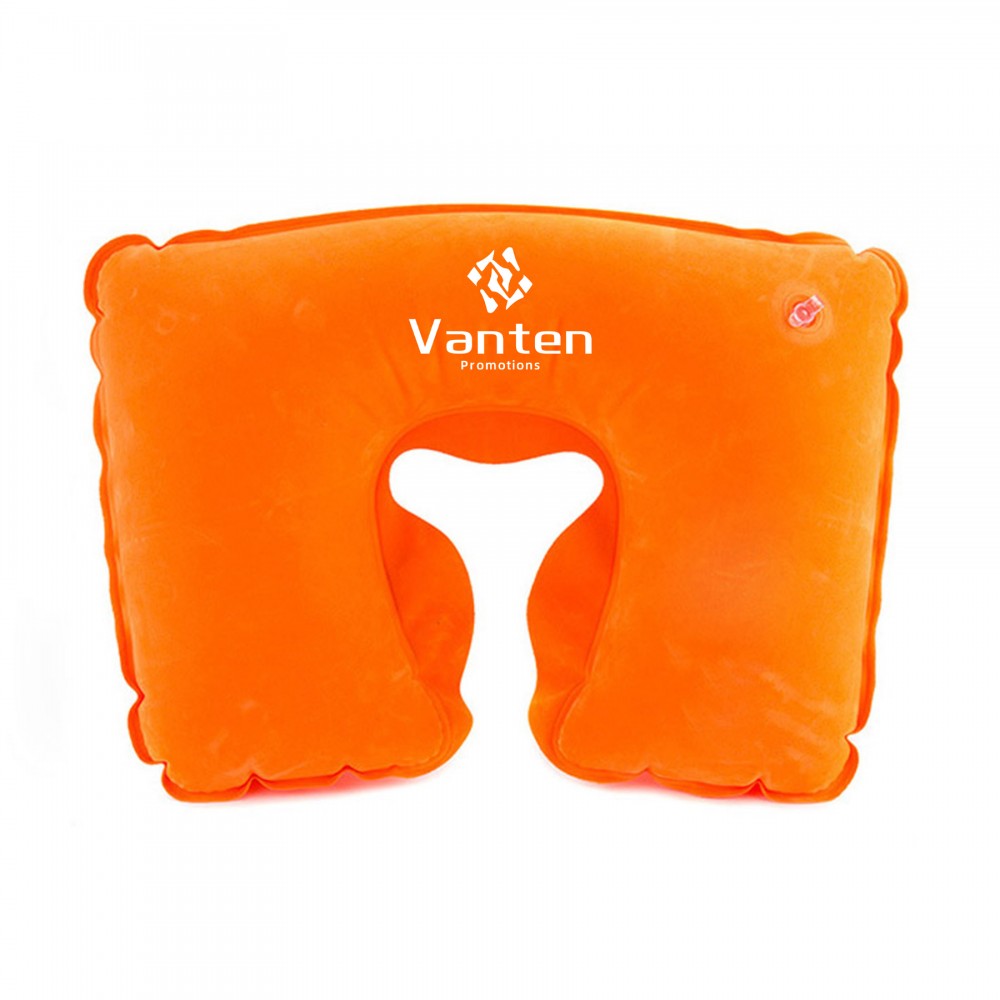 U-Shaped Inflatable Travel Neck Pillow with Logo