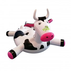 Cow Shape Inflatable Pool Float with Logo