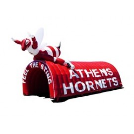 Inflatable Run-Through, 3D Inflatable Topper 50'L x 8'H with Logo  Inflatable Run-Through, 3D Inflatable Topper 50