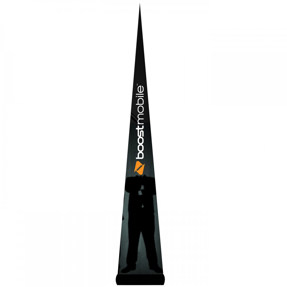 7.5'H Black AirePin Cone (Boost Mobile) with Logo