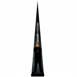 7.5'H Black AirePin Cone (Boost Mobile) with Logo