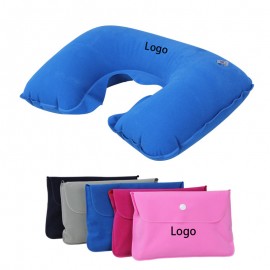 U-Shaped Inflatable Neck Pillow with Logo  U-Shaped Inflatable Neck Pillow with Logo
