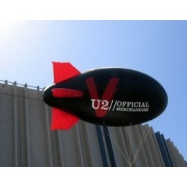 Rigid-Fin Blimp (4-Color Imprint, 2 Locations) (6'Dia. x 16'L ) with Logo