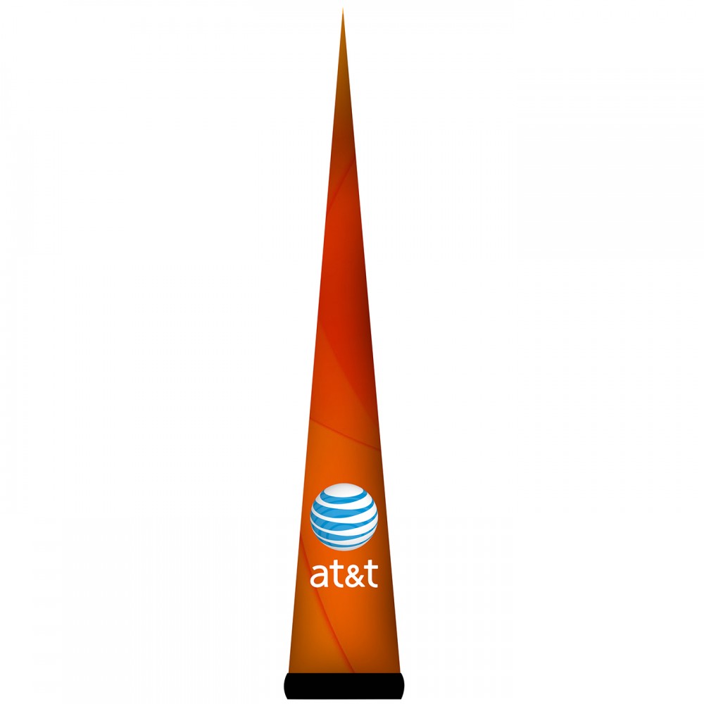 10'H AirePin Cones_Orange (AT&T) with Logo