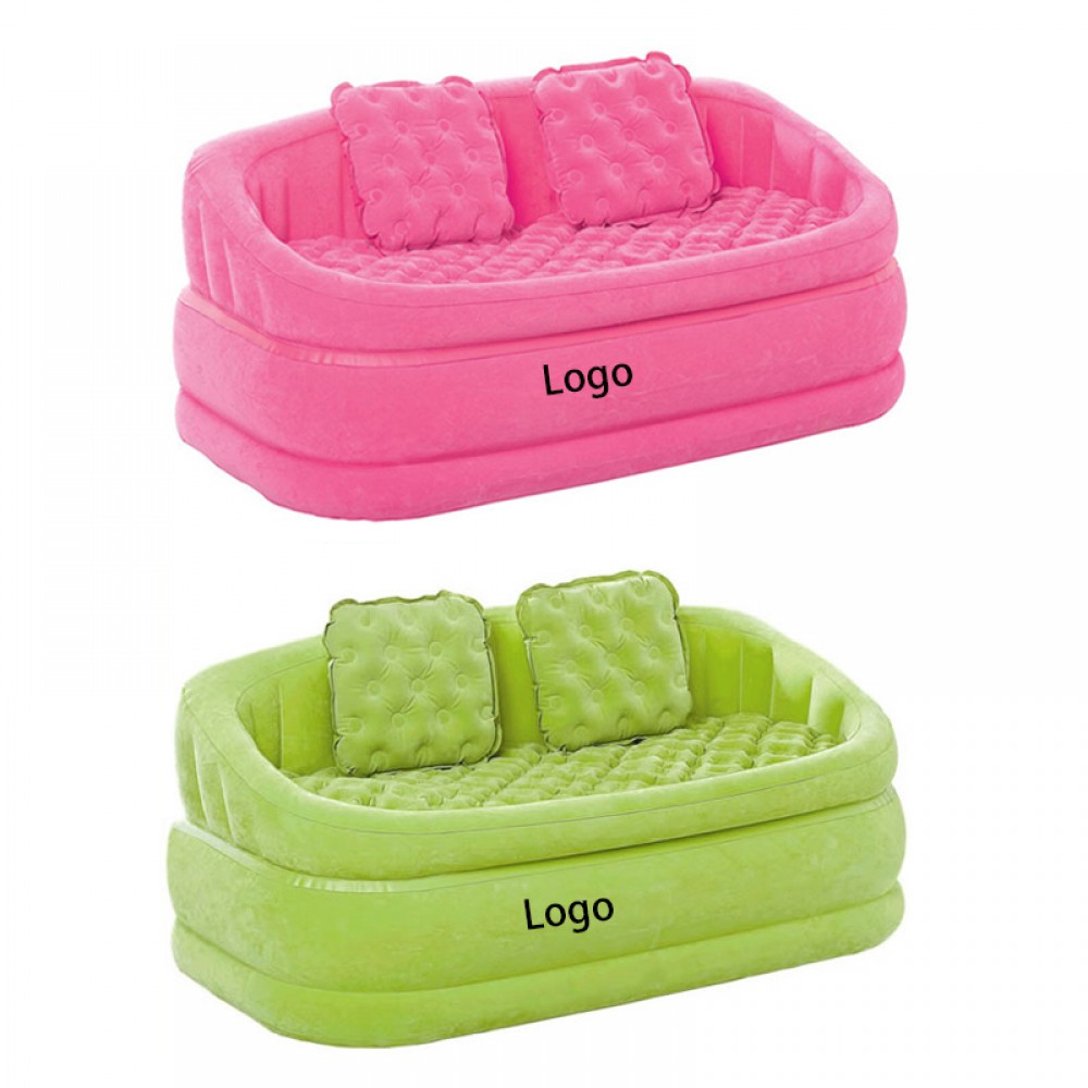 Logo Branded 2-Person Inflatable Lounger Couch