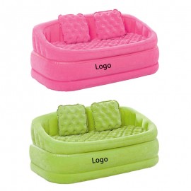 Logo Branded 2-Person Inflatable Lounger Couch  Logo Branded 2-Person Inflatable Lounger Couch