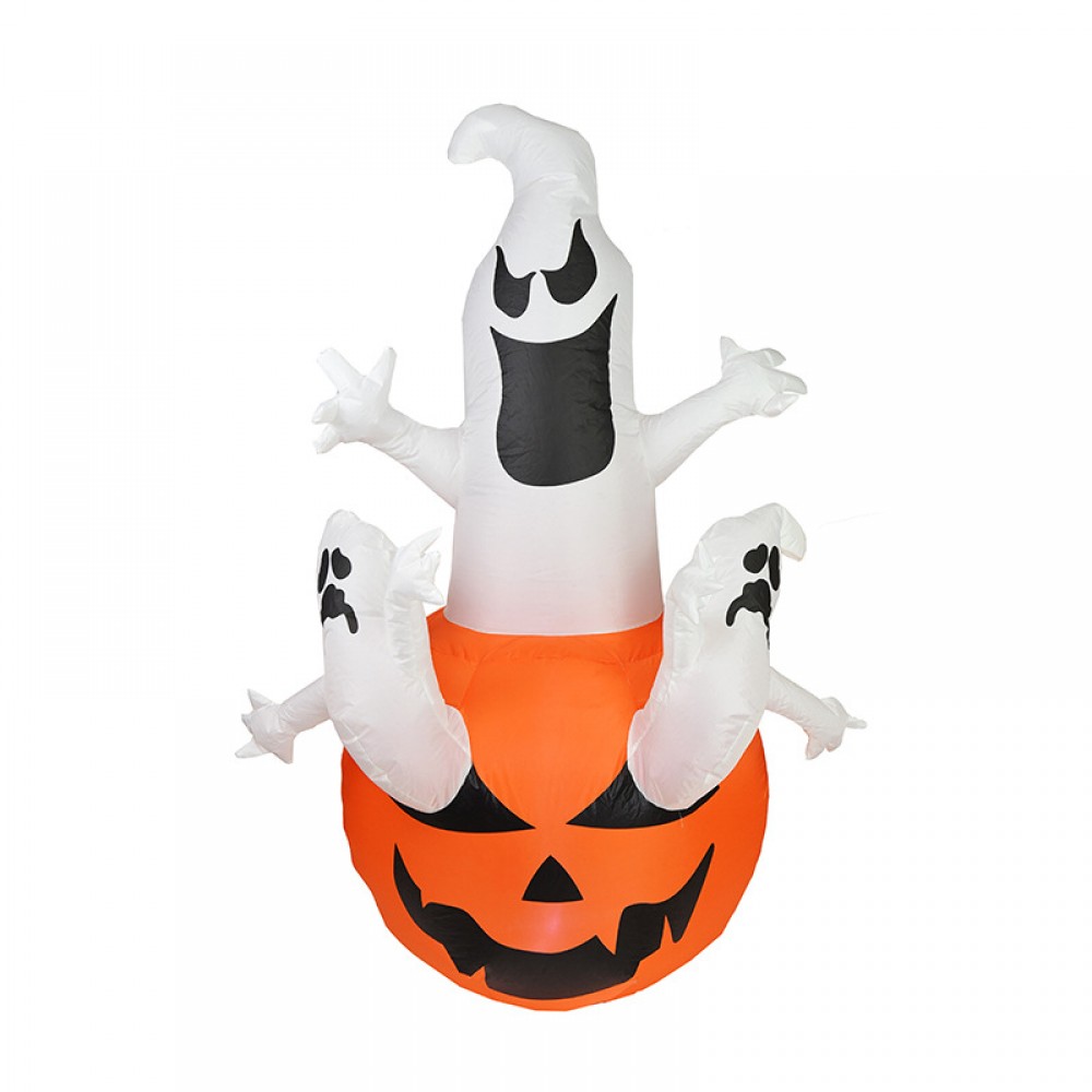 Personalized Halloween Inflatable Three Ghosts With Pumpkin