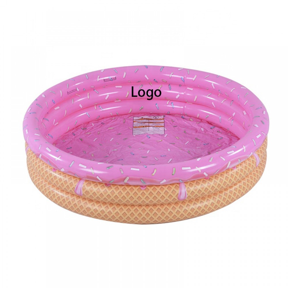 Personalized Ice Cream Inflatable Baby Bathtub Play Pool