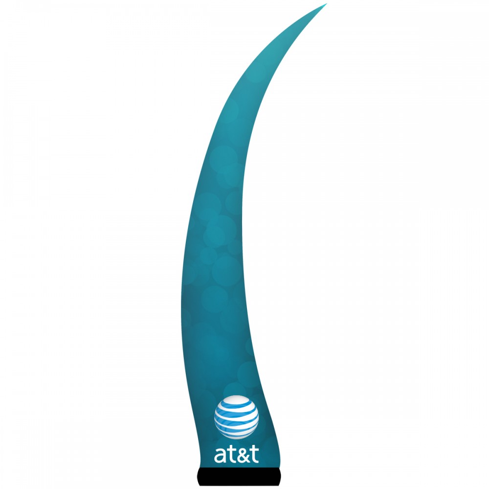 7.5'H Blue AirePin Horn (AT&T) with Logo