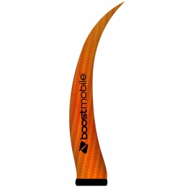 7.5'H Orange AirePin Horn (Boost Mobile) with Logo  7.5