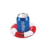 Inflatable Inflatable Life Preserver Shaped Drink Holder with Logo