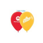 9" Latex Helium Balloon - Standard Colors with Logo