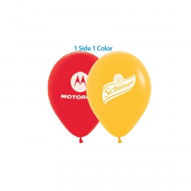 9" Latex Helium Balloon - Standard Colors with Logo