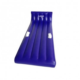 Inflatable Striped Snow Sled with Logo  Inflatable Striped Snow Sled with Logo