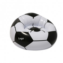 Football Design Inflatable Lounger Chair with Logo
