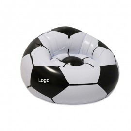 Football Design Inflatable Lounger Chair with Logo  Football Design Inflatable Lounger Chair with Logo