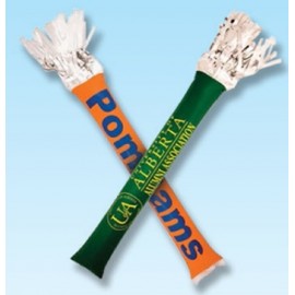 Metallic BamStix Tube Noise Maker with Logo  Metallic BamStix Tube Noise Maker with Logo