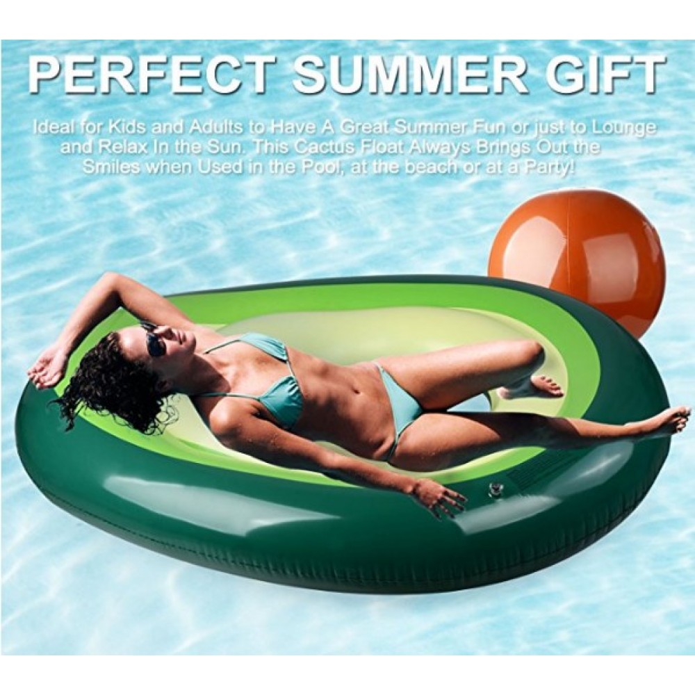 Logo Branded Inflatable Avocado Pool Float