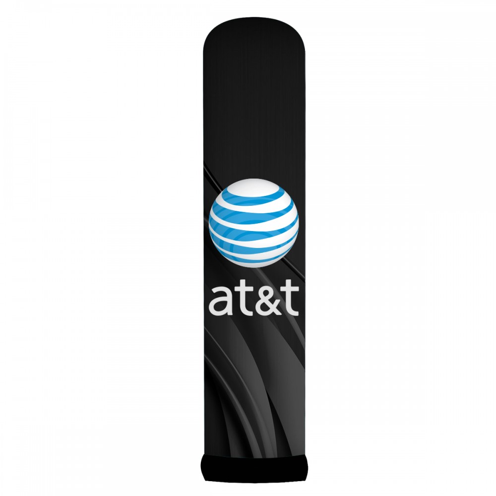 7.5'H Black AirePin Totem (AT&T) with Logo