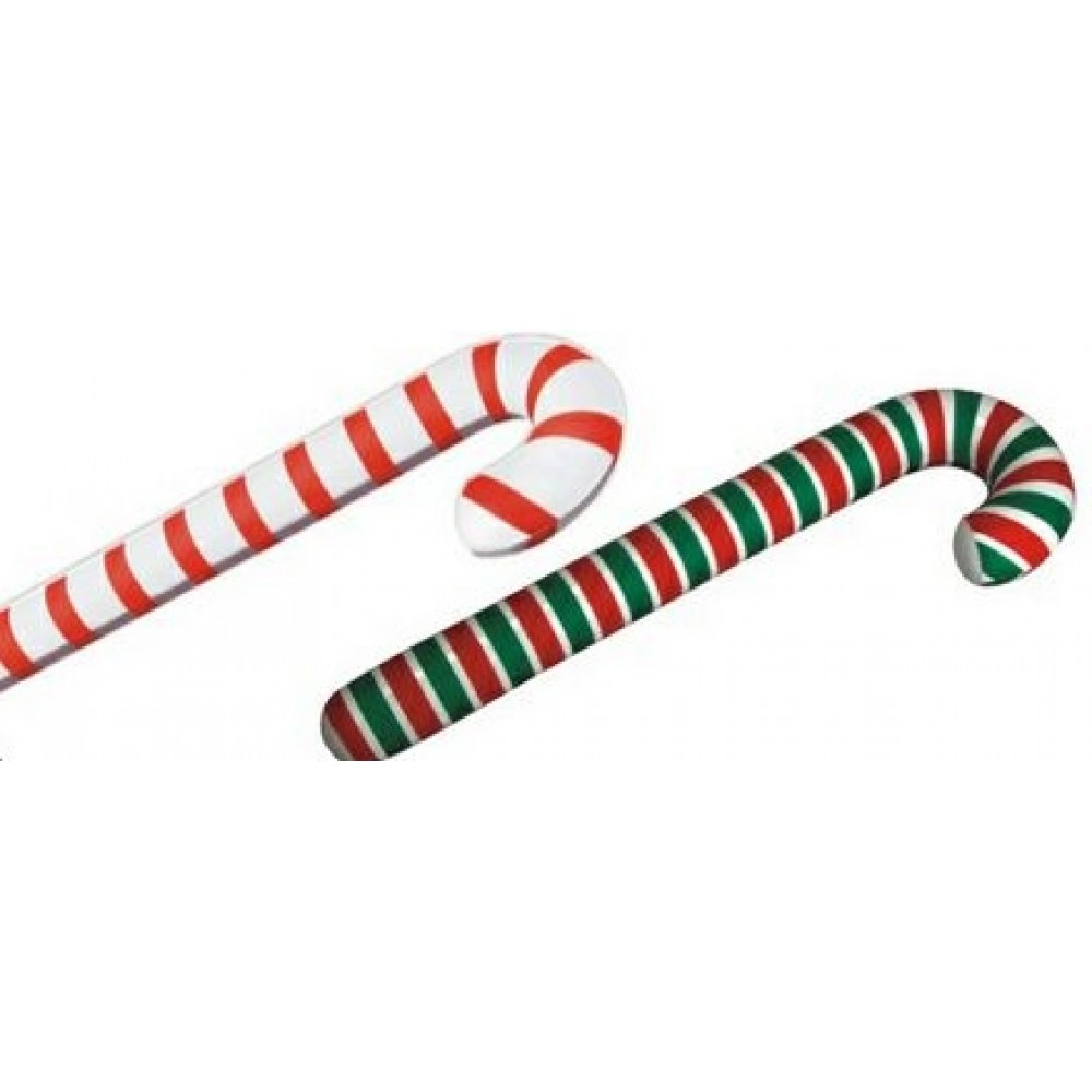 Custom Imprinted 24" Inflatable Candy Cane Custom Imprinted 24" Inflatable Candy Cane