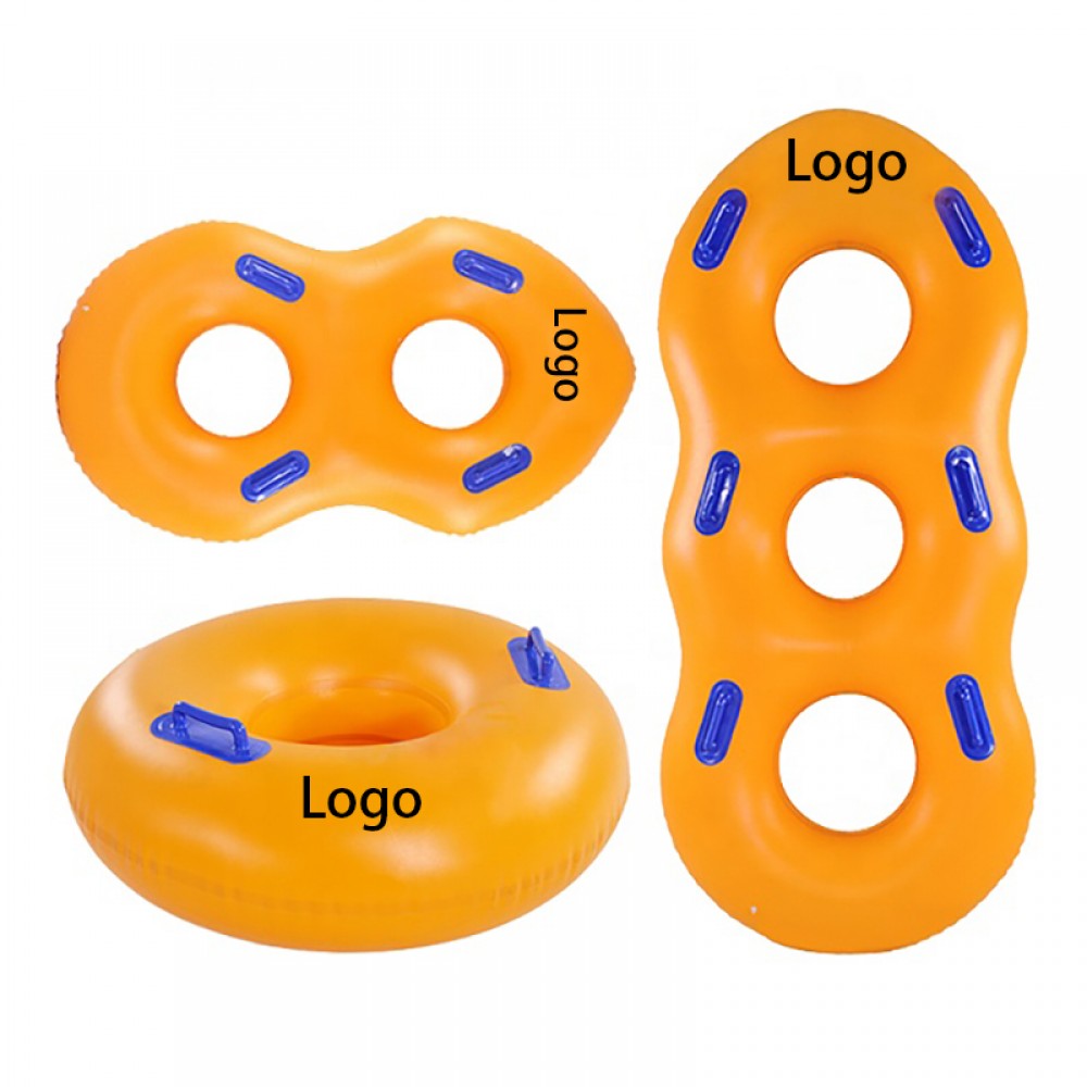 Promotional Inflatable Swim Ring Pool Float with Handles