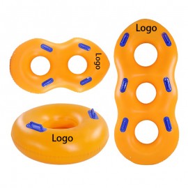 Promotional Inflatable Swim Ring Pool Float with Handles  Promotional Inflatable Swim Ring Pool Float with Handles