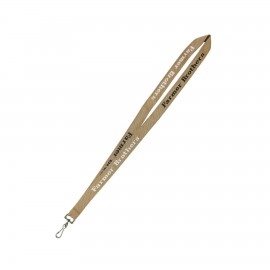 Custom 3/4" Woven Lanyard w/ Split Ring - "Platinum" Weave