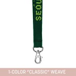 Promotional 3/4" Woven Lanyard w/ Lobster Claw - "Classic" Weave