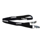 Polyester Lanyard With Double Clips with Logo