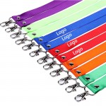 Logo Branded Double Hook Name Tag Lanyard
