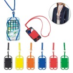 Personalized Silicone Phone Wallet with Lanyard