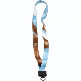 Promotional 3/4" Dye-Sublimated Lanyard with Plastic Clamshell and Plastic Swivel Snap  Promotional 3/4" Dye-Sublimated Lanyard with Plastic Clamshell and Plastic Swivel Snap