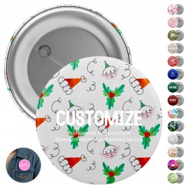 Personalized Custom Round Button With Pin