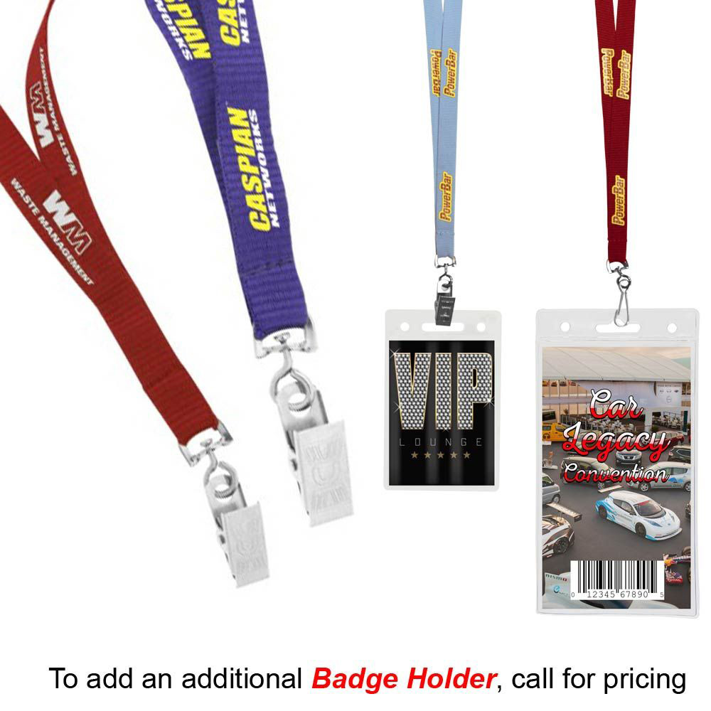 1/2" Recycled Econo Lanyard (Direct Import - 10-12 Weeks Ocean) with Logo