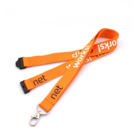 3/4'' Safety Breakaway Polyester Lanyard with Logo  3/4