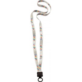 Custom 1/2" Dye-Sublimated Waffle Weave Lanyard  Custom 1/2" Dye-Sublimated Waffle Weave Lanyard