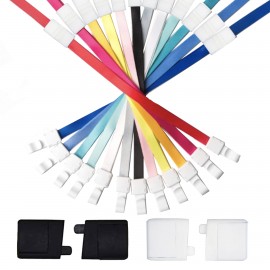 Lanyard With Safety Breakaway Oval Clasp For ID Work Badge Logo Imprinted