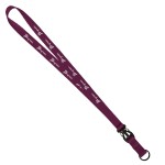 Multi Color 3/4" Nylon Lanyard With Plastic Slide Buckle Release And Metal Split Ring with Logo