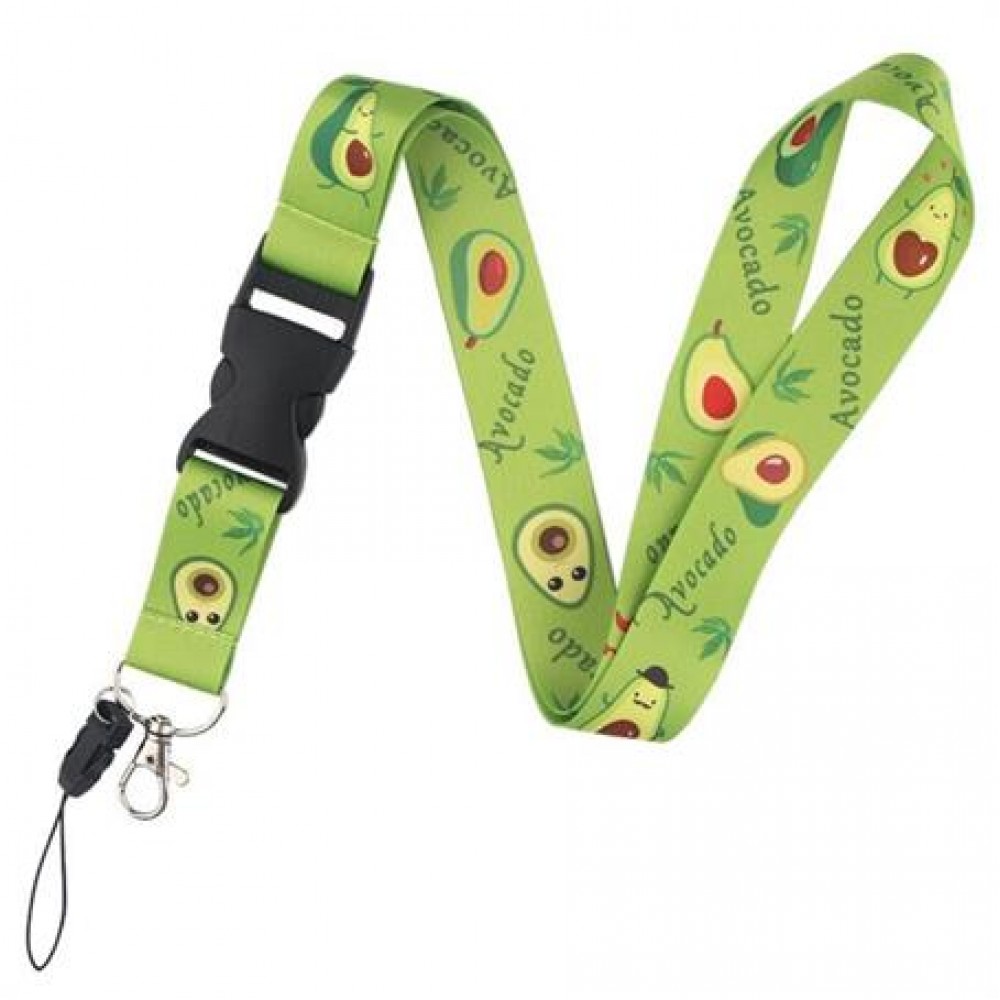Promotional 3/4" Recycled Sublimated Full Color PET Eco-friendly Lanyard with Buckle Release