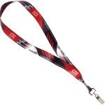 7/8" Full Color Satin Lanyard with Logo