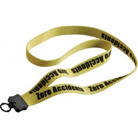 Custom 3/4" Stretchy Elastic Lanyard W/ Plastic Clamshell & O-Ring