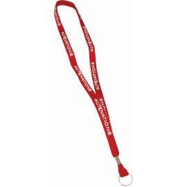 3/8" Eco Friendly Lanyard w/Metal Bean & One Standard Attachment with Logo