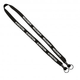 5/8" Polyester Shoelace Double Ended Lanyard Custom Imprinted 5/8" Polyester Shoelace Double Ended Lanyard Custom Imprinted