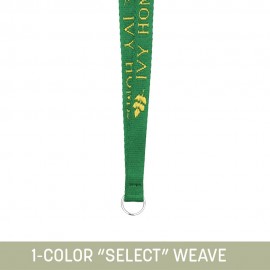 Promotional 1/2" Woven Lanyard w/ Split Ring - "Select" Weave