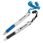 2-Color Neck Pen with Safety Breakaway with Logo